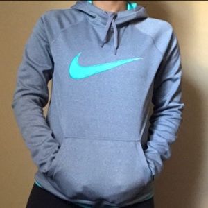 NIKE GREY/BLUE SWEATSHIRT